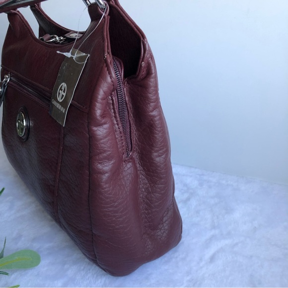 Giani Bernini Promo Pebble Bag, Wine - Picture 4 of 12